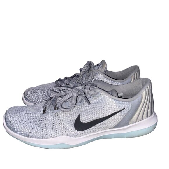 Nike Flex Supreme TR 6 Training running Shoes Size 9 Grey athletic sneakers - Picture 1 of 14